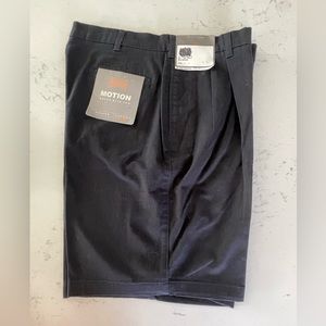 Savane Motion Vintage Ink Navy Pleated Shorts RN 21201 Size 36W NWT